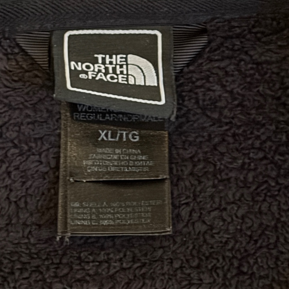The North Face Womens Osito Full Zip Fleece Jacket Black XL Cozy - Picture 5 of 5